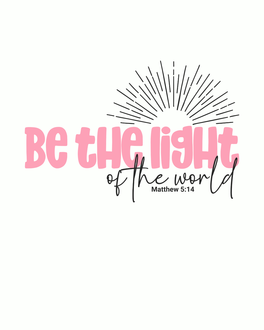 Be The Light Crewneck - Sanctus Collective