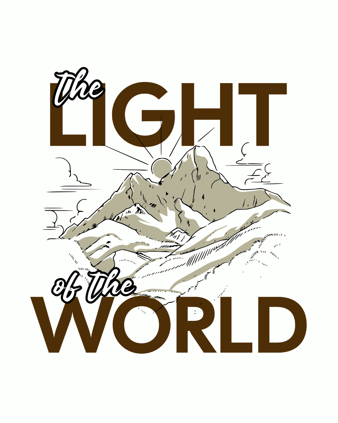 Jesus said - The Light Crewneck - Sanctus Collective