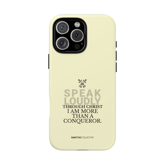 THROUGH CHRIST | Affirmations | iPhone case